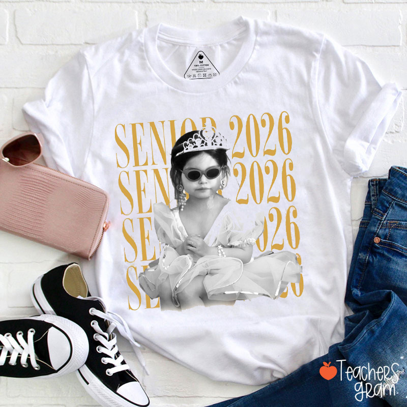 Personalised Vintage Photo And Year Senior Teacher T-Shirt