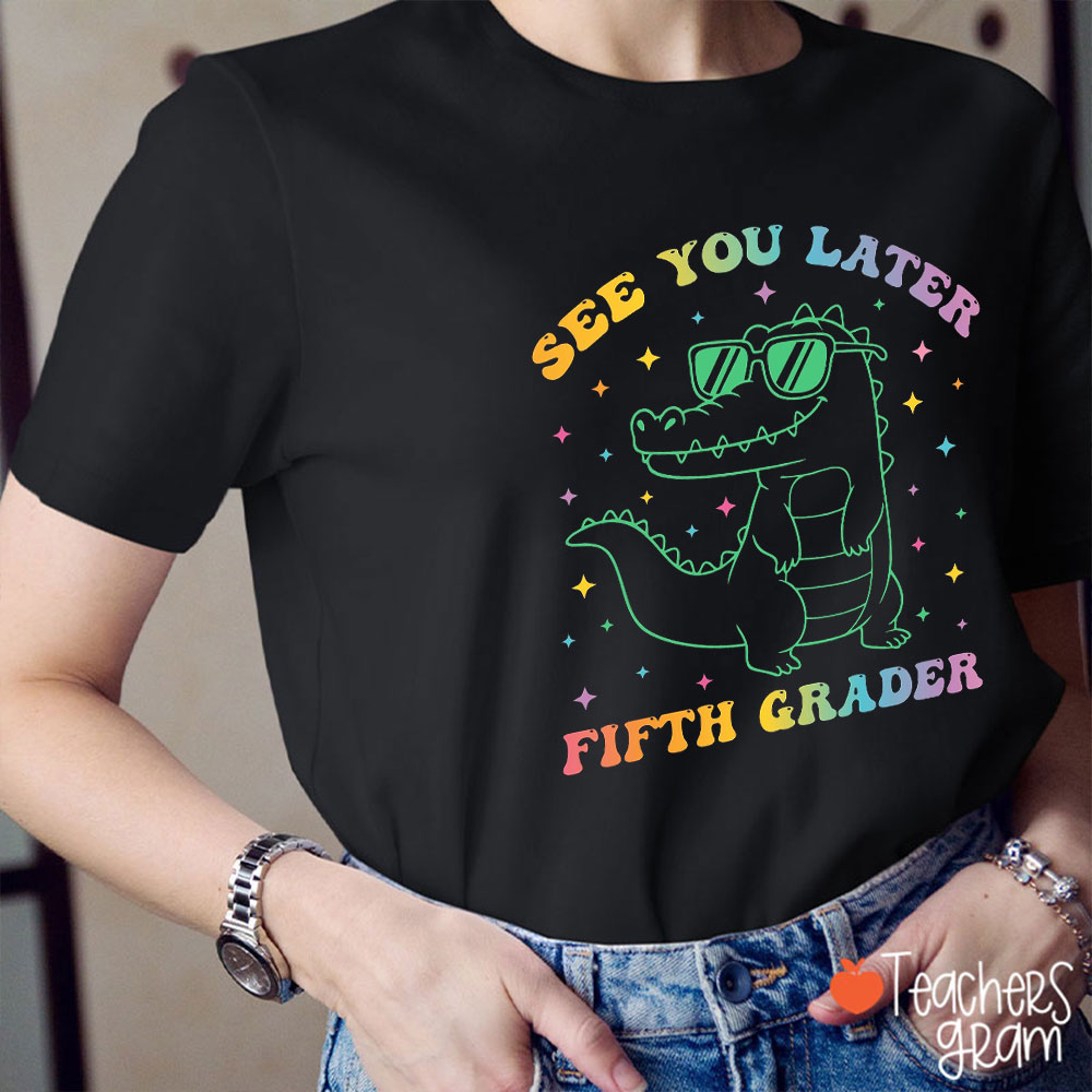 Personalized Grade See You Later Teacher T-Shirt