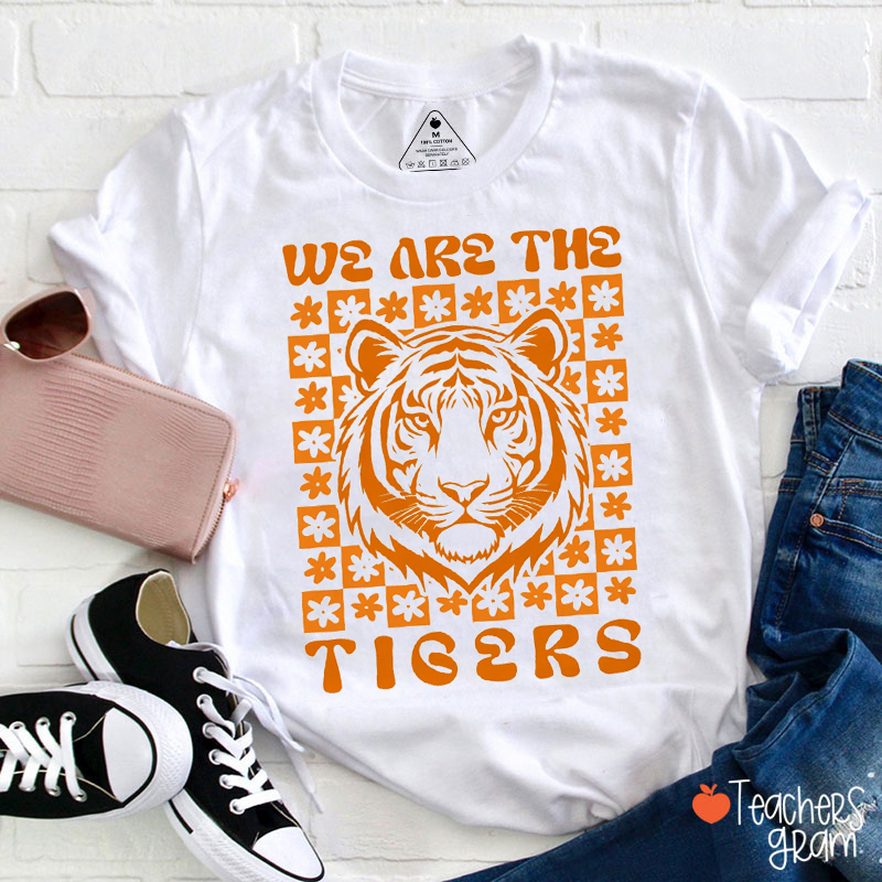 Personalized Team Mascot Floral Teachet T-Shirt