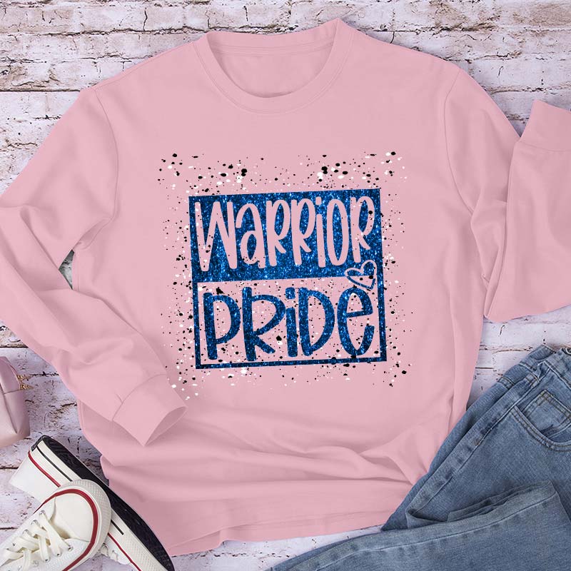 Personalized Mascot Confetti And Glitter Teacher Long Sleeve T-Shirt