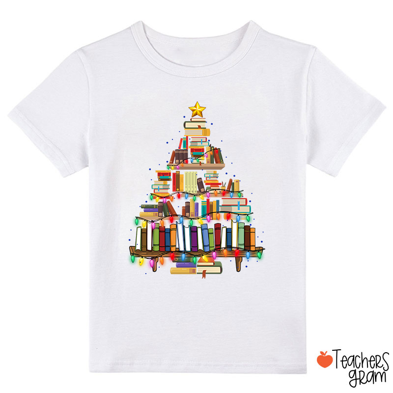 Book Christmas Tree Class T-Shirt