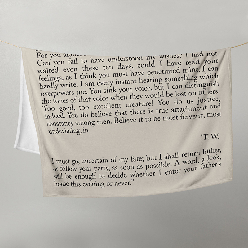 Persuasion By Jane Austen Teacher Blanket