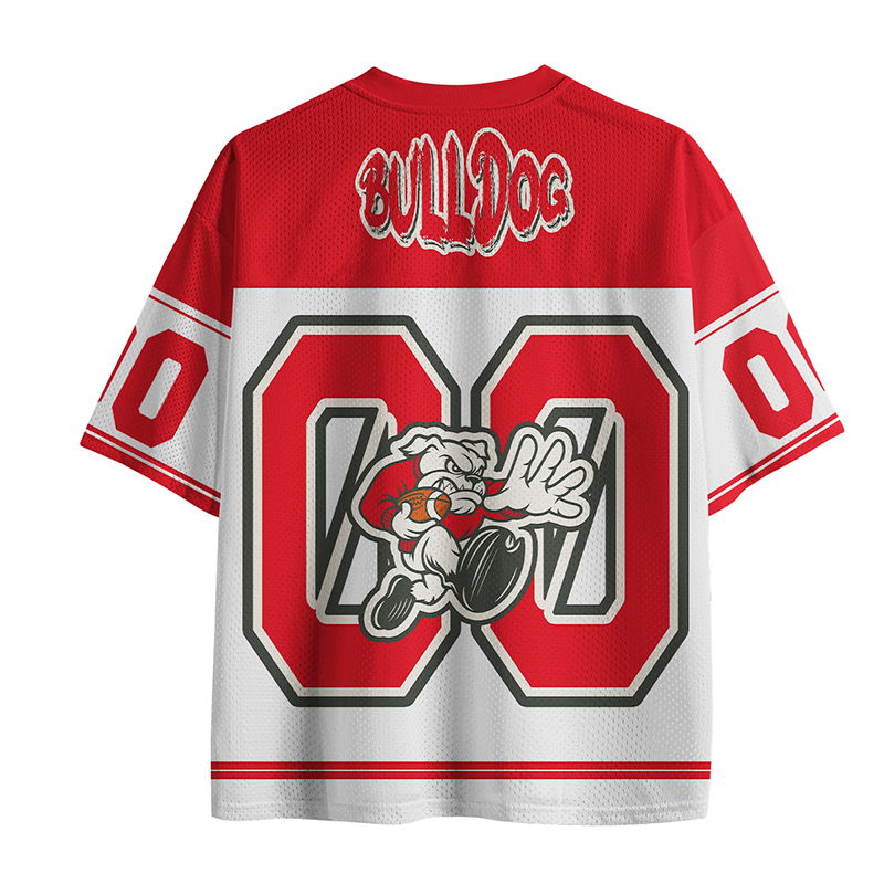 Personalized Number Bulldogs Teacher Mesh Jersey