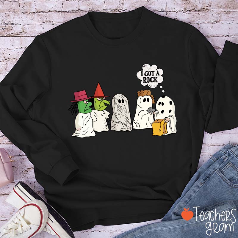 I Got A Rock Halloween Teacher Long Sleeve T-Shirt
