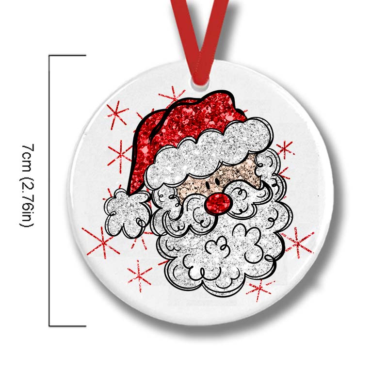 Cute Hands Christmas Tree Teacher Ceramic Christmas Ornament