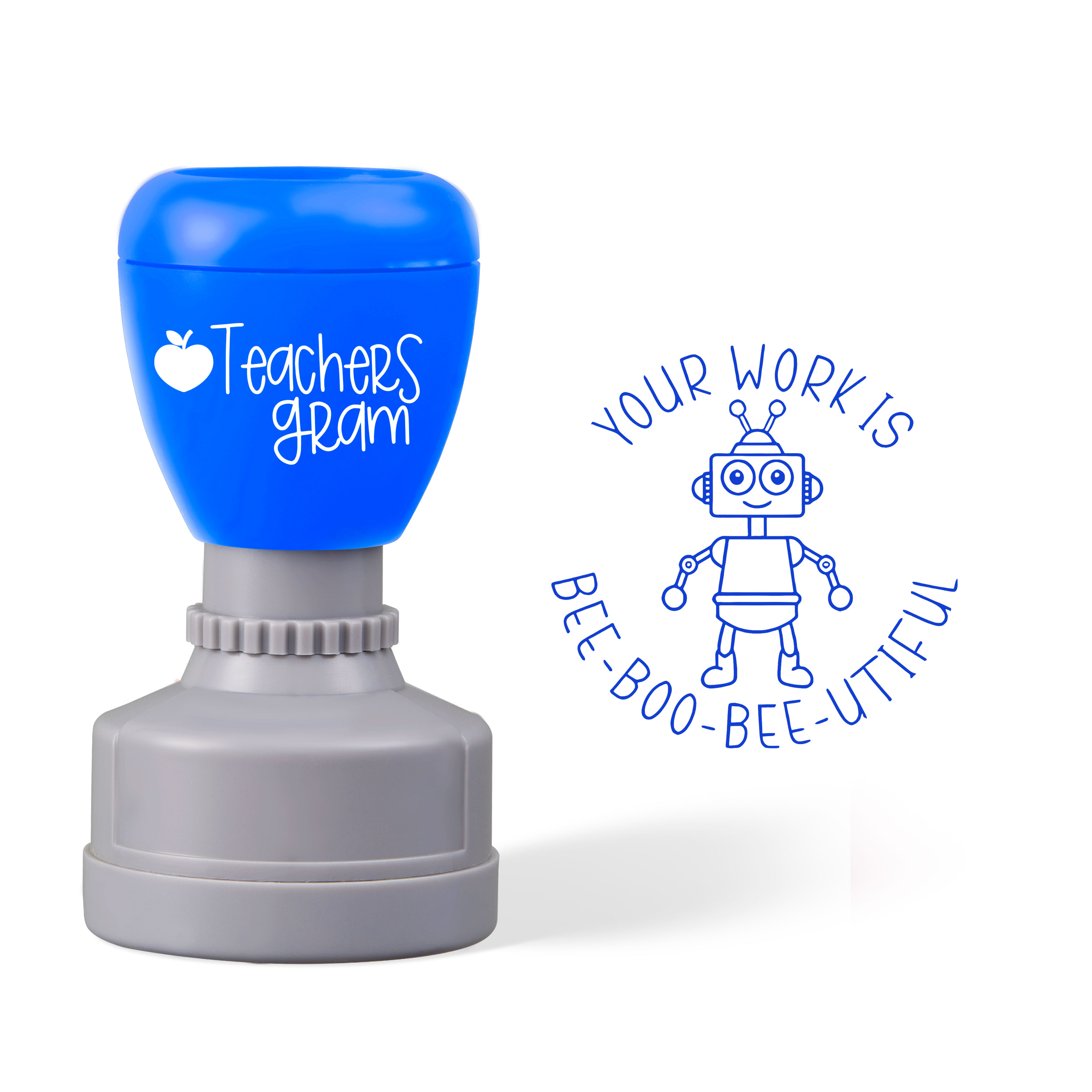 Your Work Is Bee-Boo-Bee-Utiful Teacher Stamp