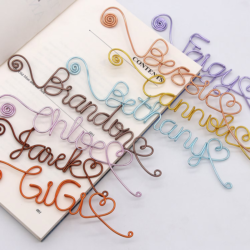 Personalized Wire Name Teacher Bookmark