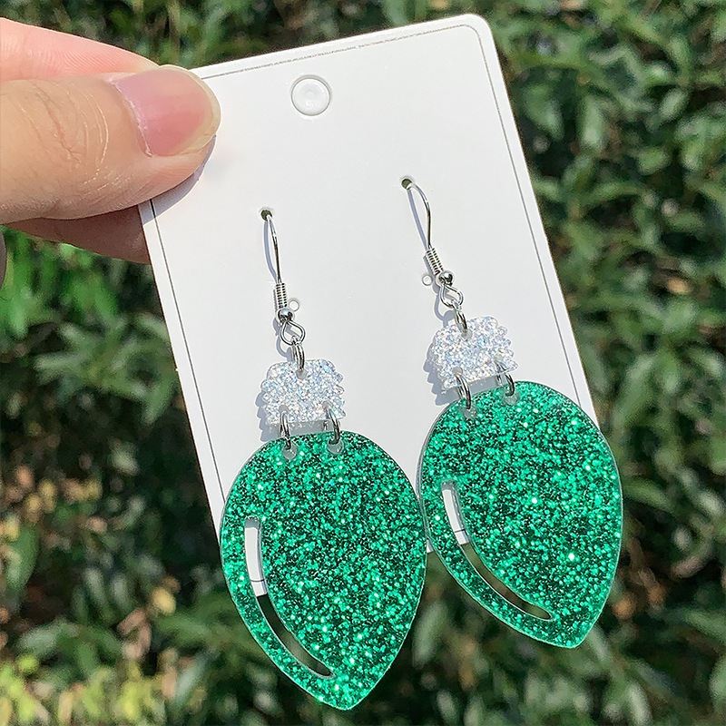 Christmas Light Teacher Acrylic Earrings