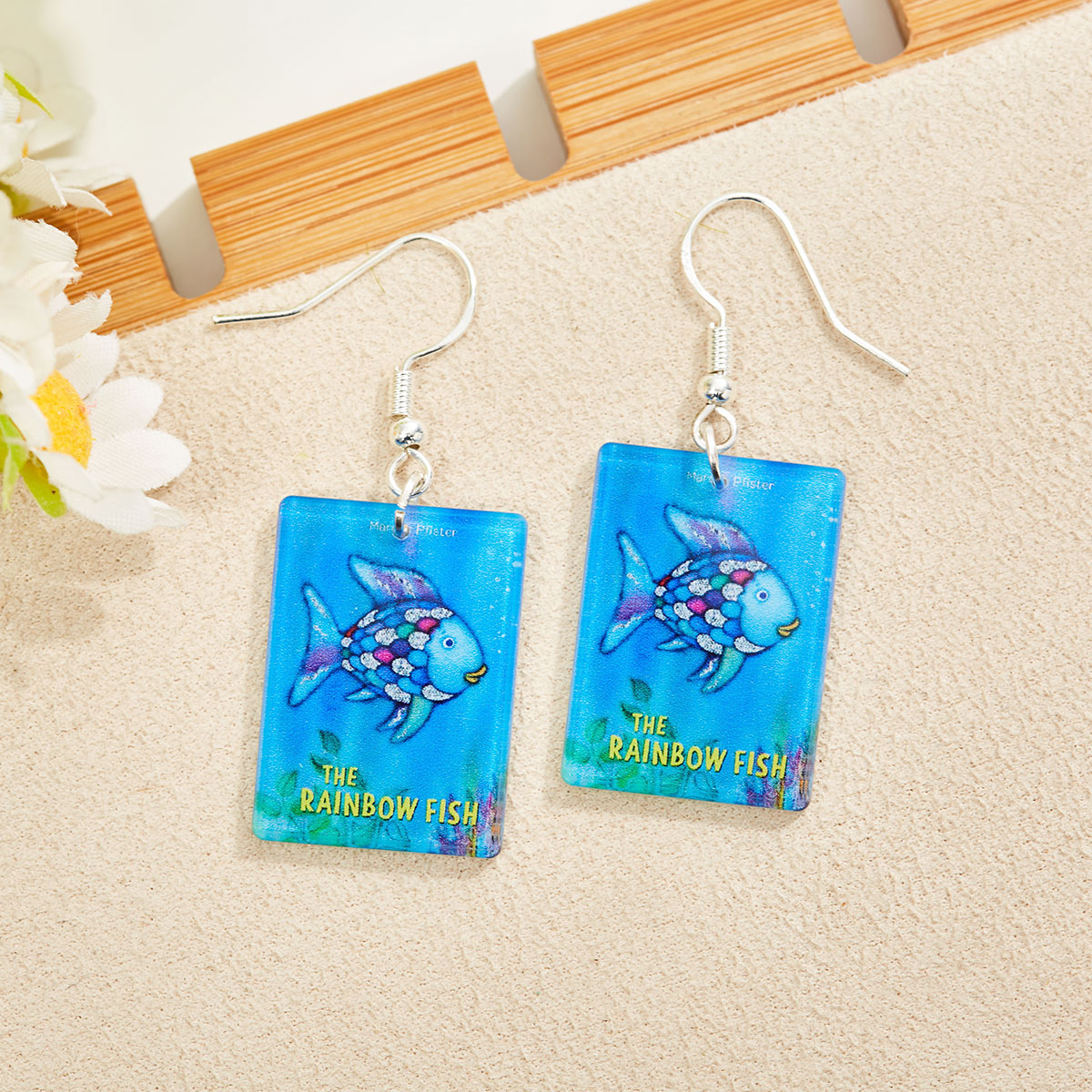 The Rainbow Fish Teacher Acrylic Earrings