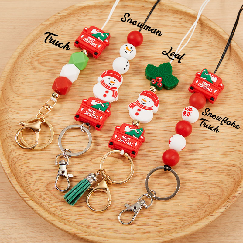 Ho Ho Christmas Tree And Snowman Teacher Lanyard