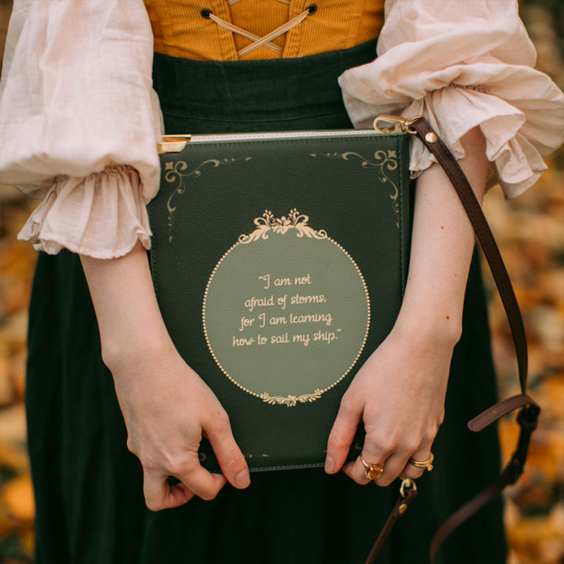 Little Women Green Book Bag