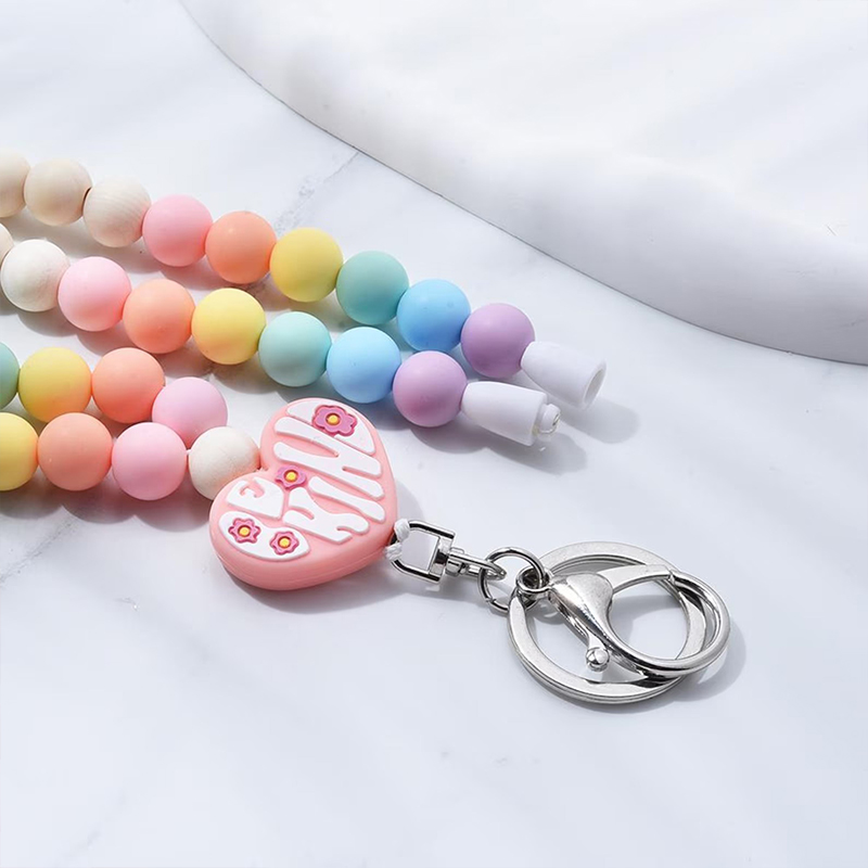 Personalized Name Heart Be Kind Teacher Lanyard