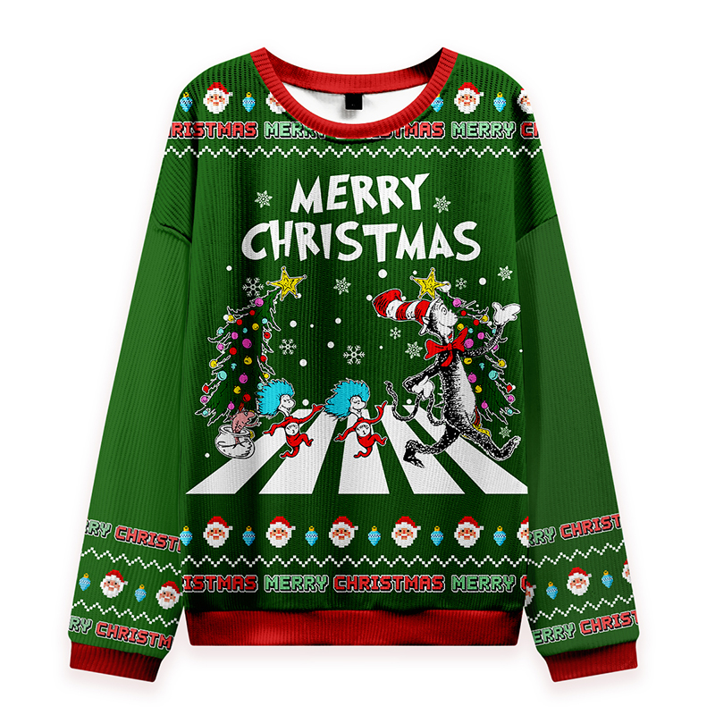 Spend Christmas With My Things Teacher Knit Sweatshirt