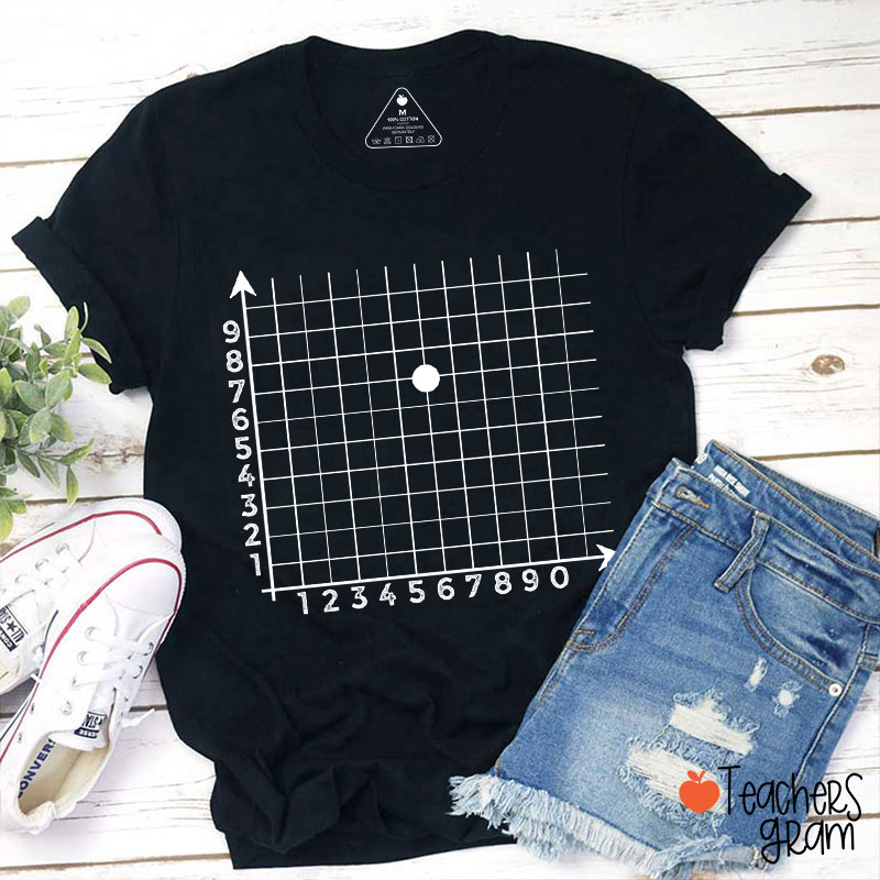 Coordinate 67 Funny Math Joke Teacher T-Shirt