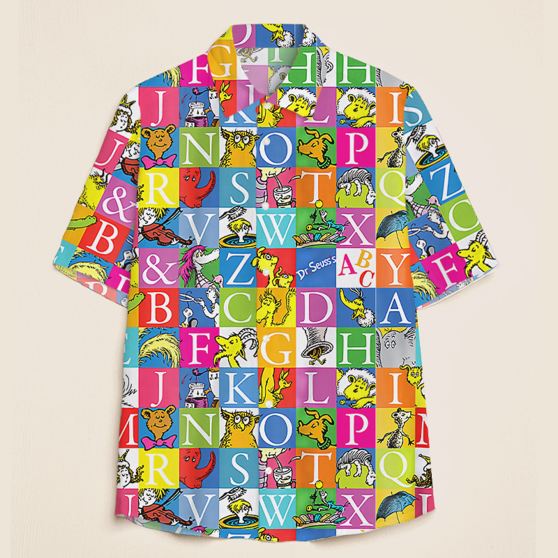 Reading Across the American Alphabet Teacher Short Sleeve Shirt