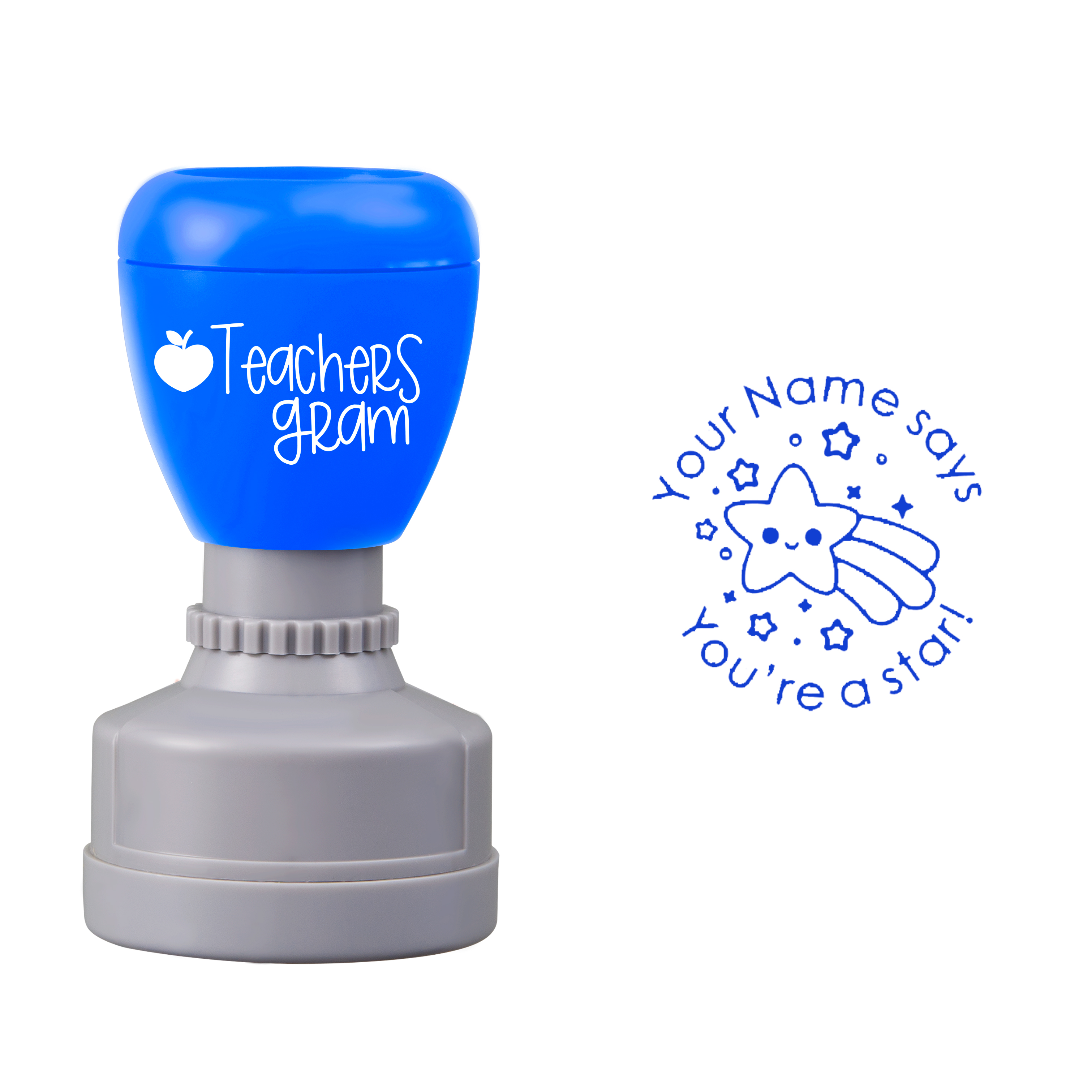 Personalized Name Says You’re A Star Teacher Stamp