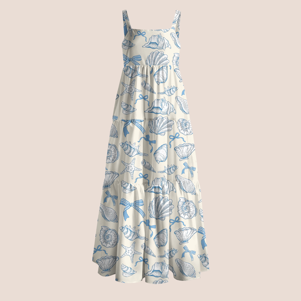 Coastal Seashell Teacher Slip Dress