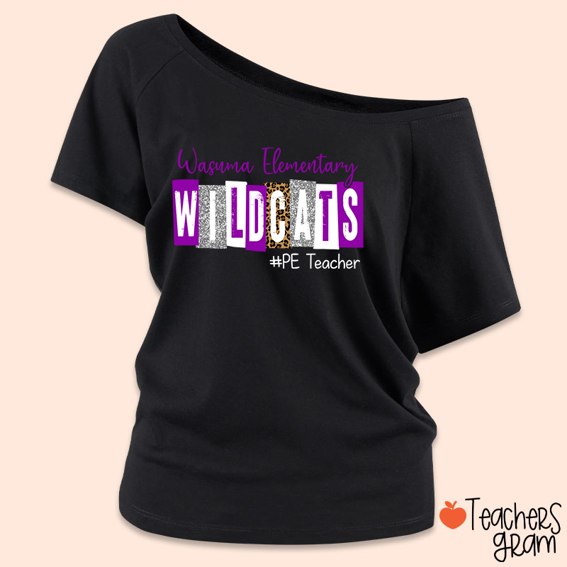 Personalized School Spirit Cheer For You Teacher Off Shoulder Shirt
