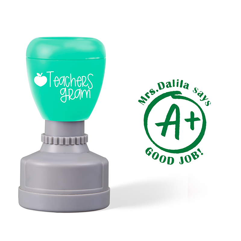 Personalized Good Job Teacher Stamp