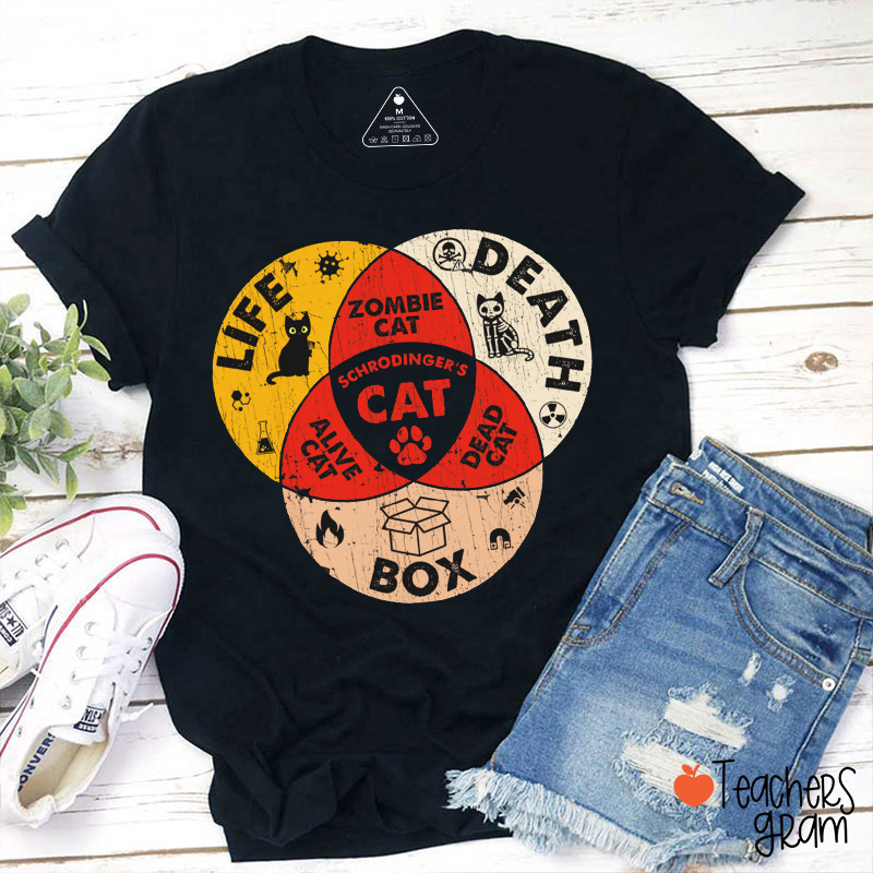 Schrodinger's Cat Science Teacher T-Shirt