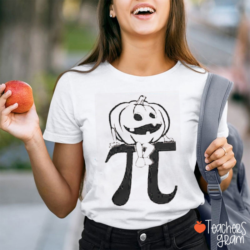 Spooky Pumpkin Pie Math Teacher T-Shirt