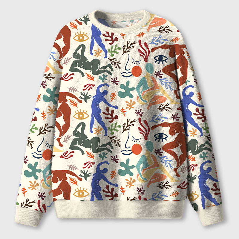 Dance Art Teacher Ugly Fluffy Christmas Sweater