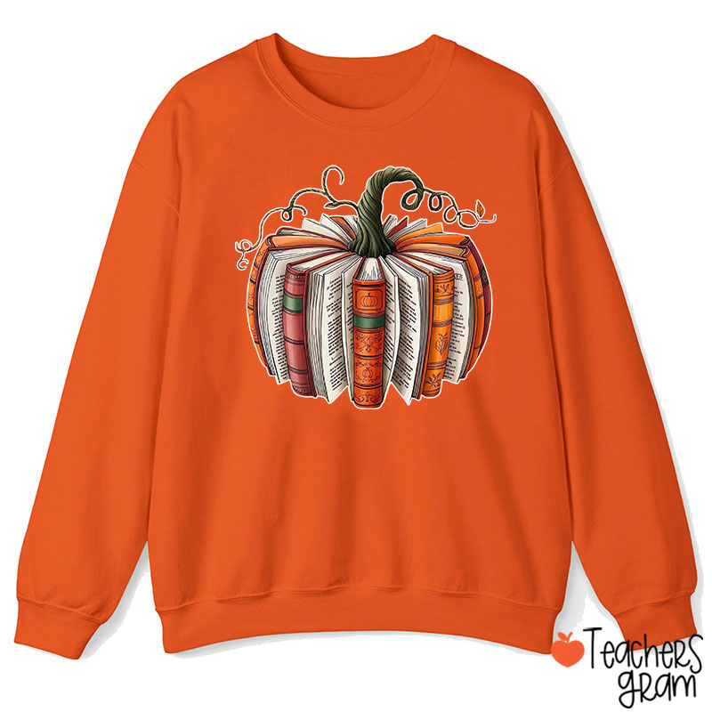 Pumpkin Book  Teacher Sweatshirt
