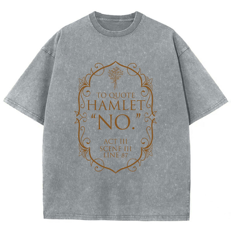 Book Club Shakespeare Teacher Washed T-Shirt