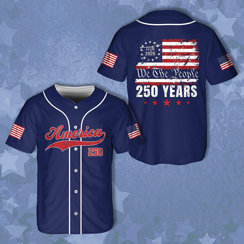 We The People America 250 Years Teacher Baseball Jersey