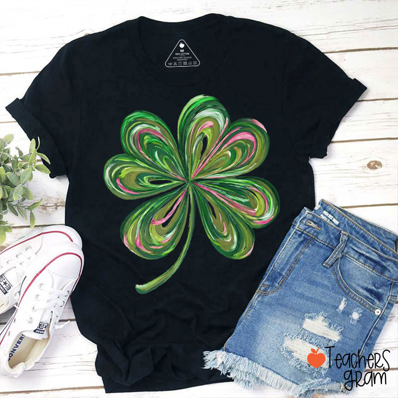 St. Patrick's Day Shamrock Teacher T-Shirt