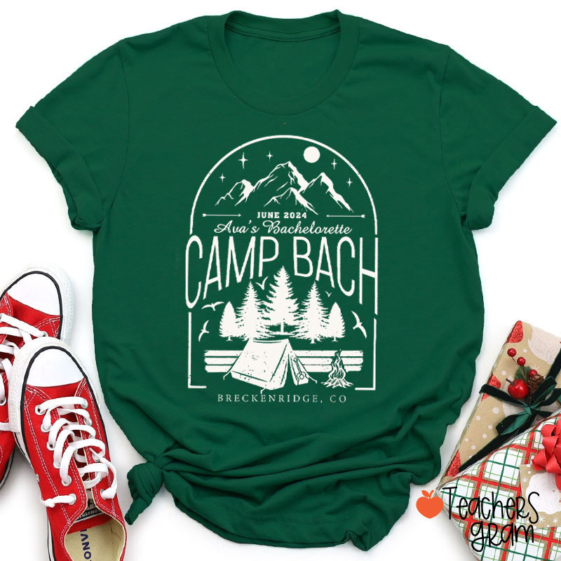 Personalized Camp Bach Teacher T-Shirt