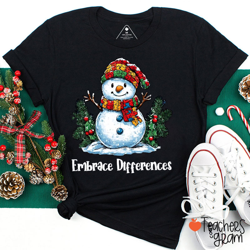 Embrace Differences Teacher T-Shirt