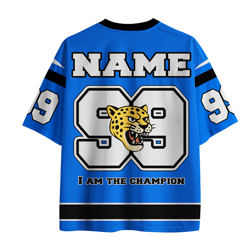 Personalized Name And Number I Am The Champion Teacher Mesh Jersey