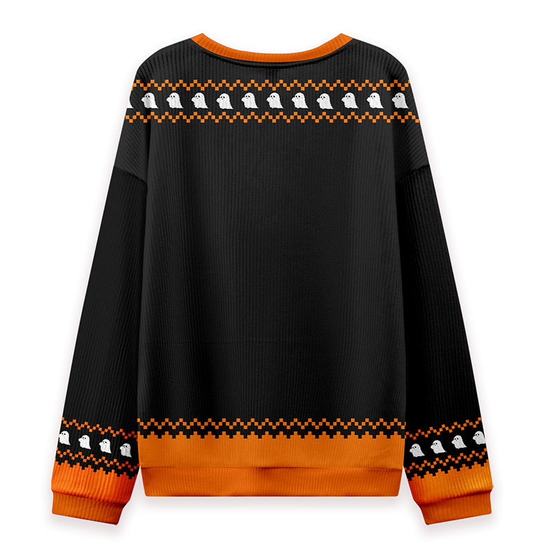 Reading Book Ghost Teacher Knit Sweatshirt