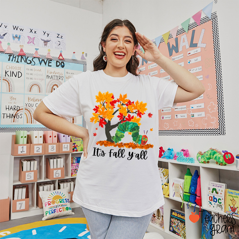 It'a Fall Y'all Teacher T-Shirt