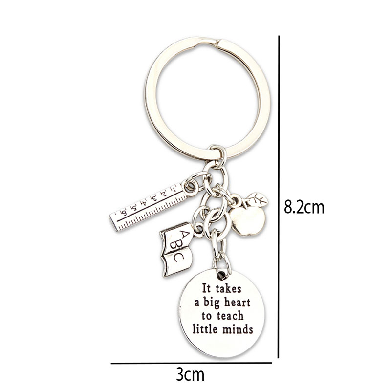 It Takes A Big Heart To Teach Little Minds Teacher Keychain