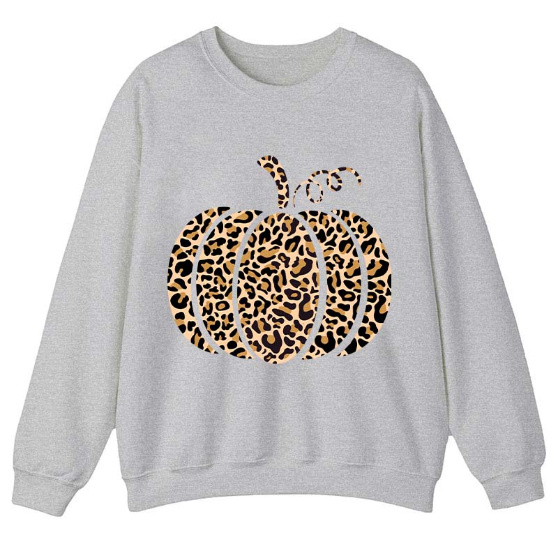 Leopard Pumpkin Teacher Sweatshirt