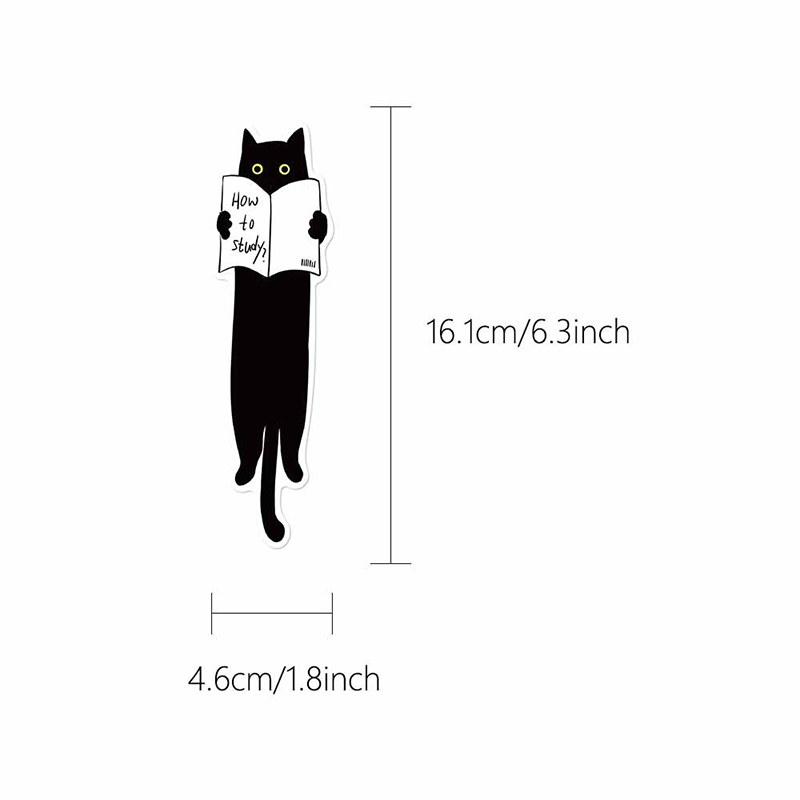 30PCS How To Study Cute Cat Teacher Bookmark