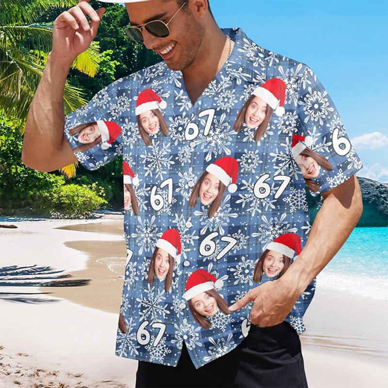 Personalized Photo 67 Meme Six Seven Teacher Short Sleeve Shirt