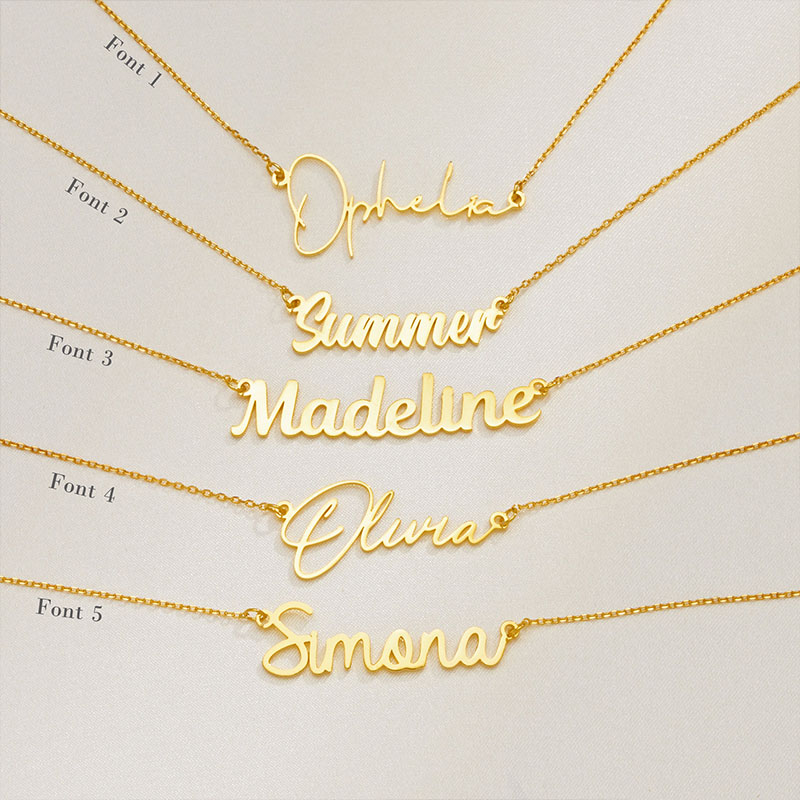 Personalized Your Name Necklace Teacher Necklace