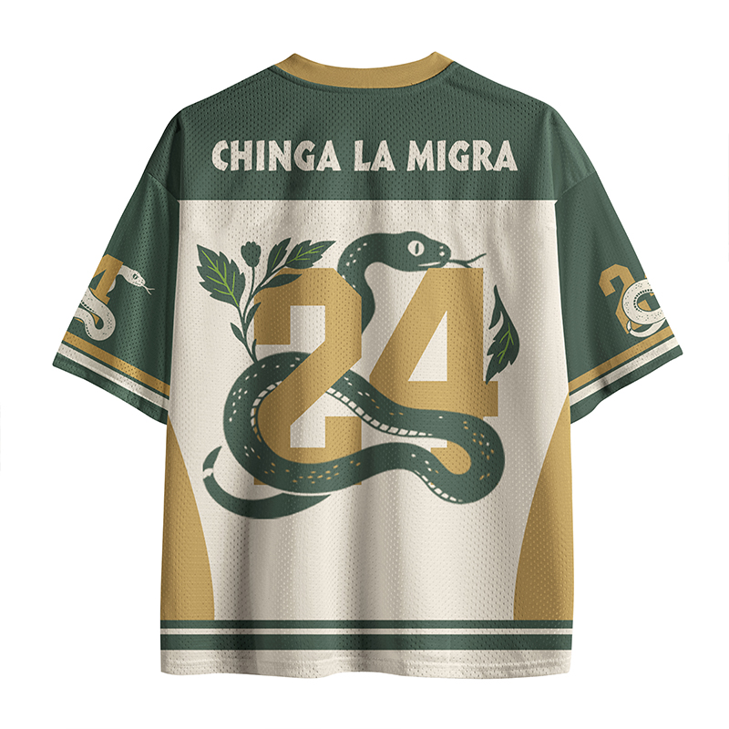 Chinga La Migra Teacher Mesh Jersey