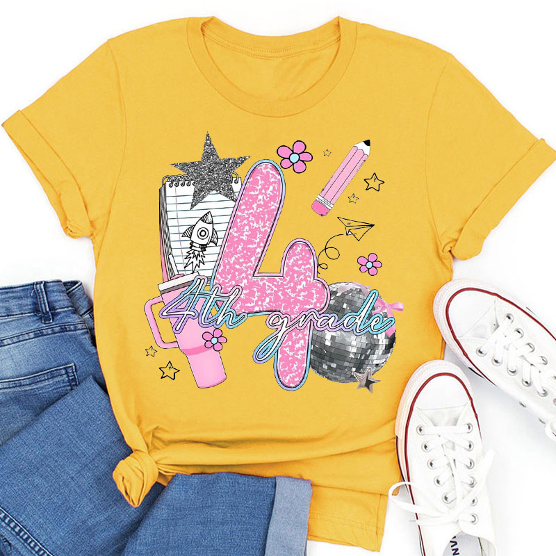 Personalized Grade Teacher Stuff Teacher T-Shirt