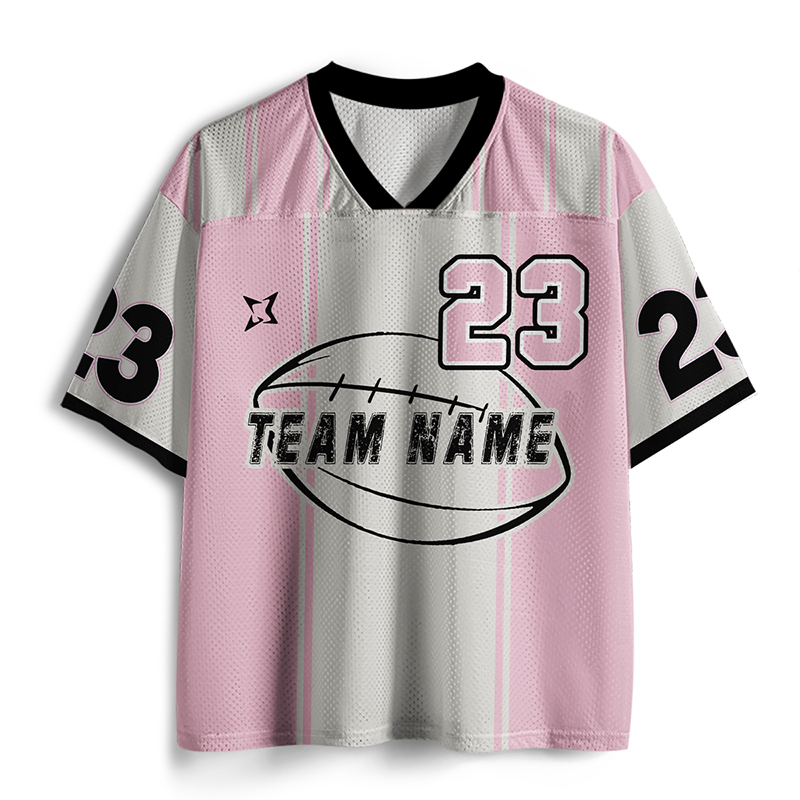 Personalized Team Name And Number Football Teacher Mesh Jersey