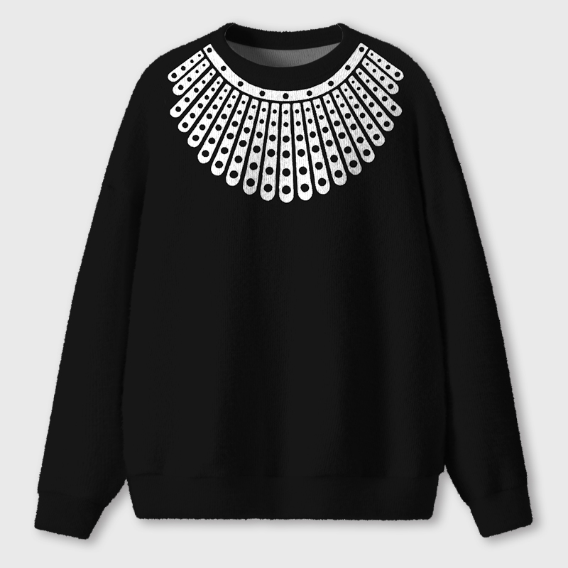 Justice Collar Teacher Ugly Fluffy Christmas Sweater