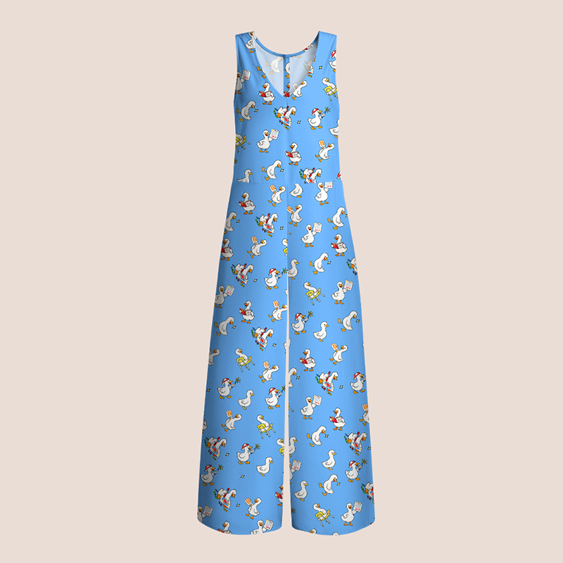 Cute Goose Together Teacher Jumpsuit