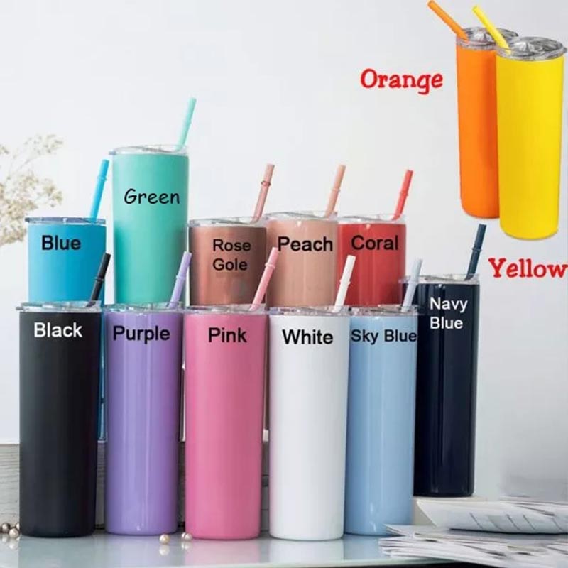 Personalized Pink Rainbow Teacher Skinny Tumbler