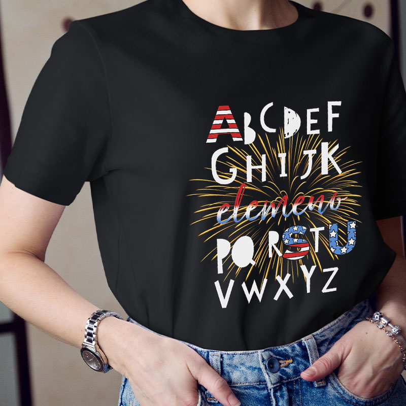 26 Letter Elements Teacher T-Shirt