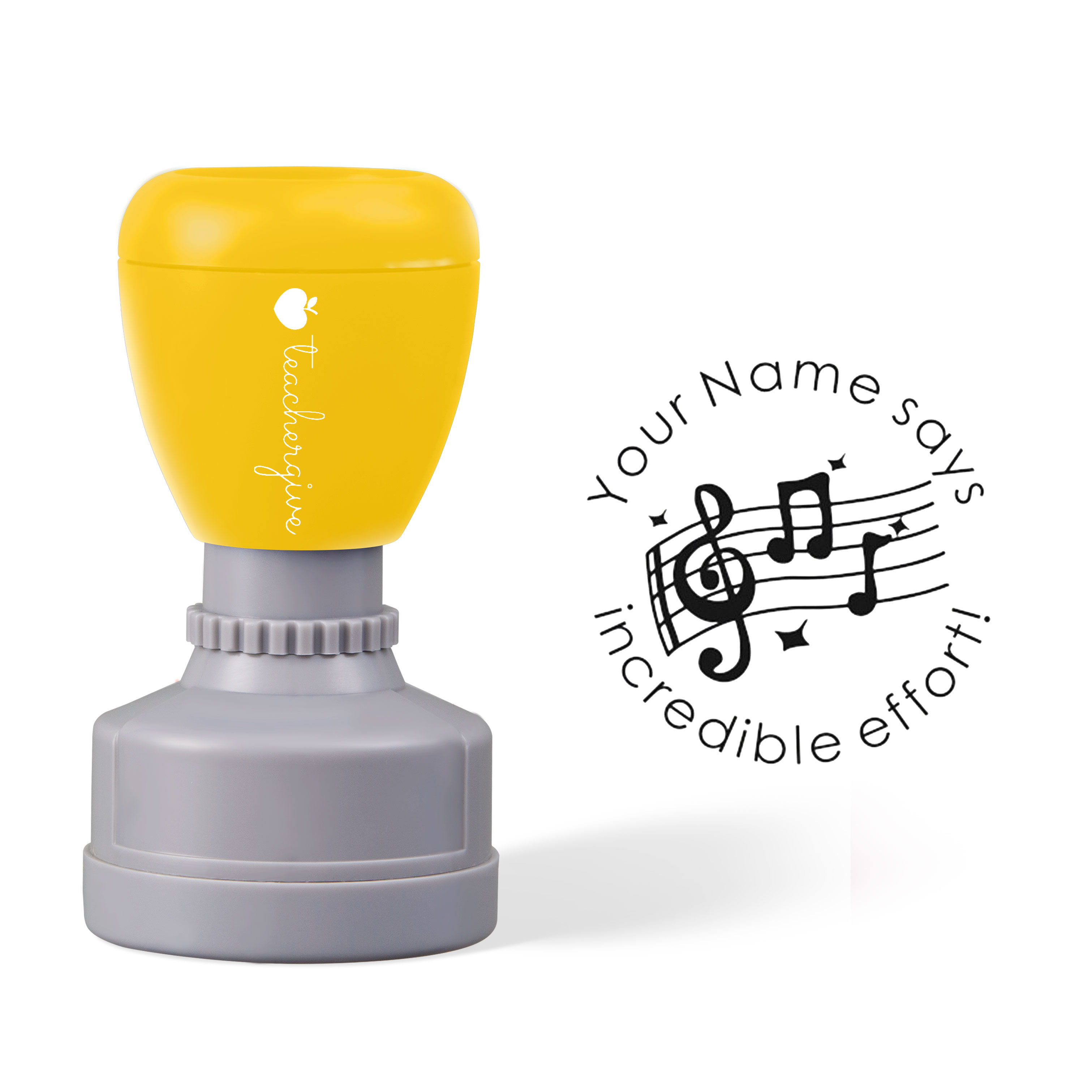 Personalized Incredible Effort Teacher Stamp