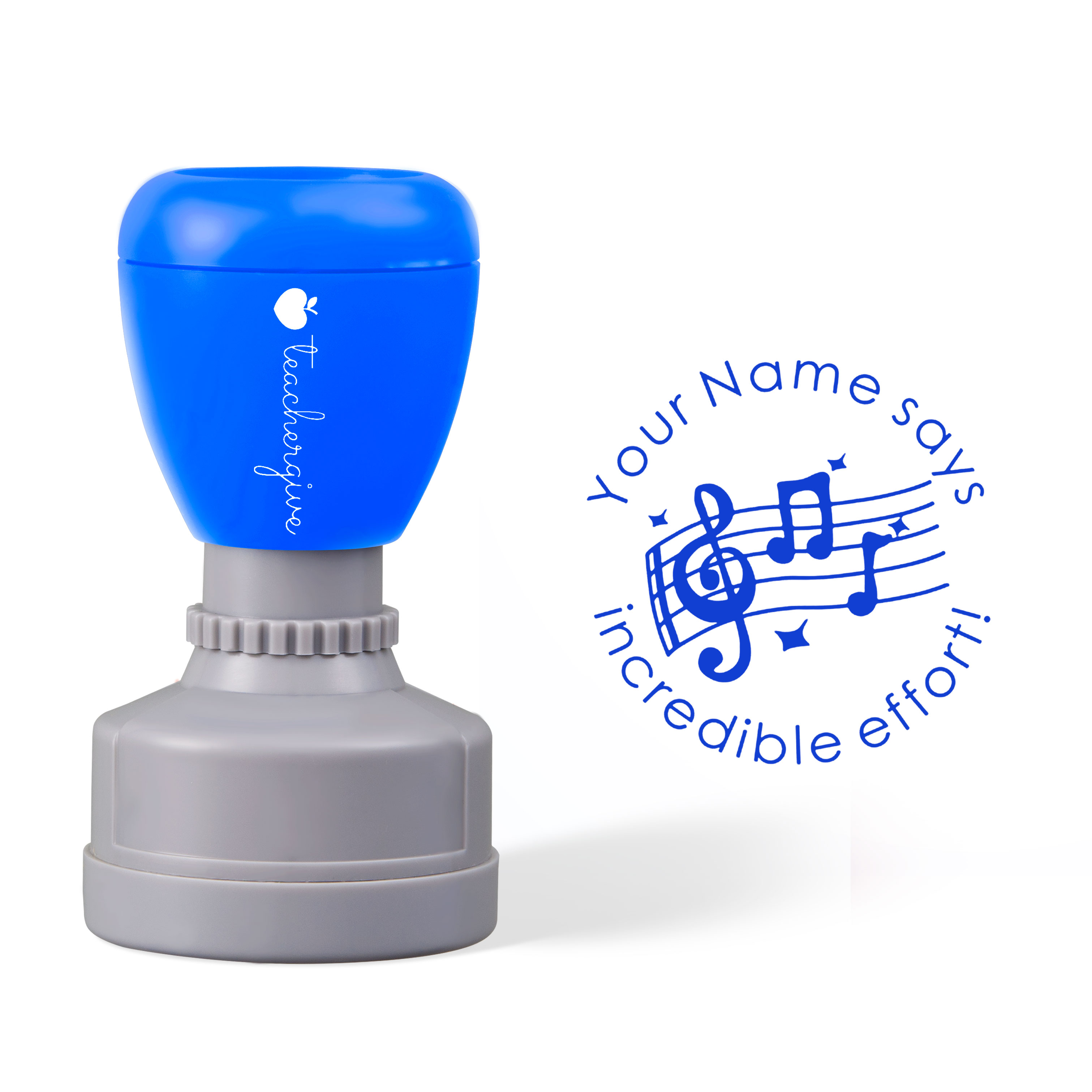 Personalized Incredible Effort Teacher Stamp
