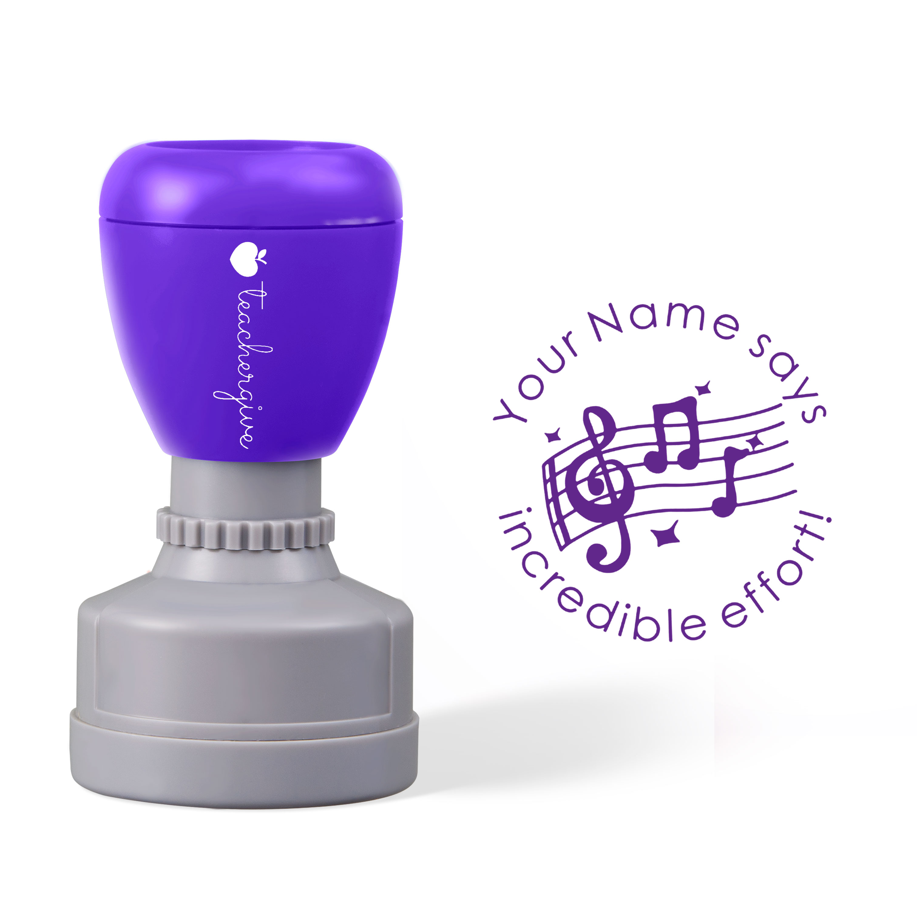 Personalized Incredible Effort Teacher Stamp